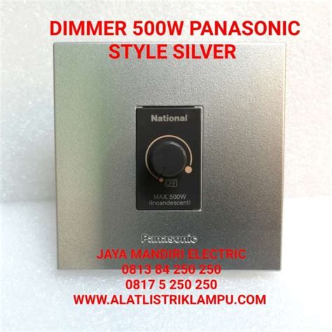 Promo SAKLAR DIMMER PANASONIC STYLE SILVER 500 WATT 500WATT 500W 500 W ...