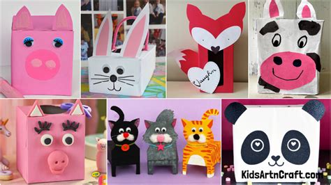 Tissue Box Animal Crafts For Kids - Kids Art & Craft