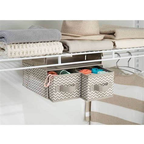 InterDesign 2 Drawers for Wire Shelving Hanging Closet Organizer, Gray ...