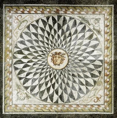 mosaic of a Roman villa | Mosaic, Roman mosaic, Mosaic flooring