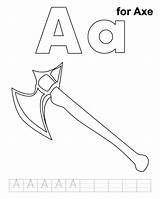Axe Coloring Pages sketch template