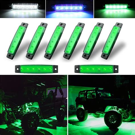 Buy Botepon 8Pcs Led Rock Lights, Strip Lights, Wheel Well Lights, Led ...