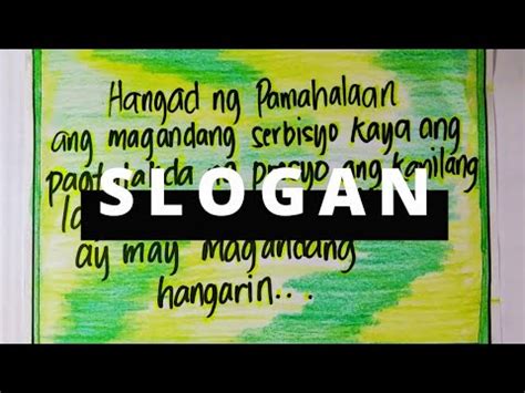 Part II ||•Slogan tungkol sa kahalagahan ng papel na ginagampanan ng pamahalaan sa pamilihan ...