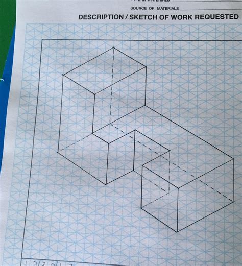 Graph paper for drawing/drafting 3d objects. : r/mildlyinteresting