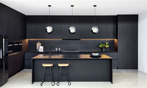Matte Black Kitchen Cabinets - Custom Ready To Assemble Matte Black Kitchen Cabinets — Modern ...