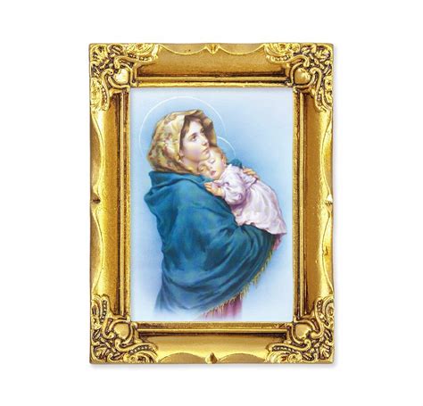 Our Lady of the Streets Antique Gold Framed Art - Buy Religious ...