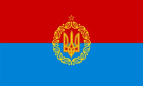 Flag of Ukraine if it kept Soviet Imagery like Belarus : r/vexillology