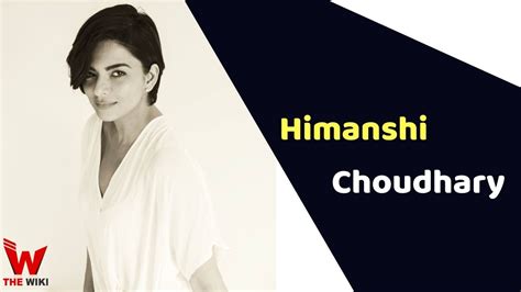 Himanshi Choudhary (Actress) Height, Weight, Age, Biography & More