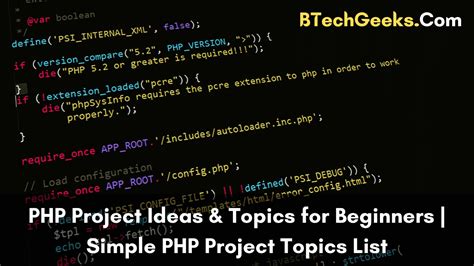 Latest PHP Project Ideas & Topics for Beginners To Experiment With