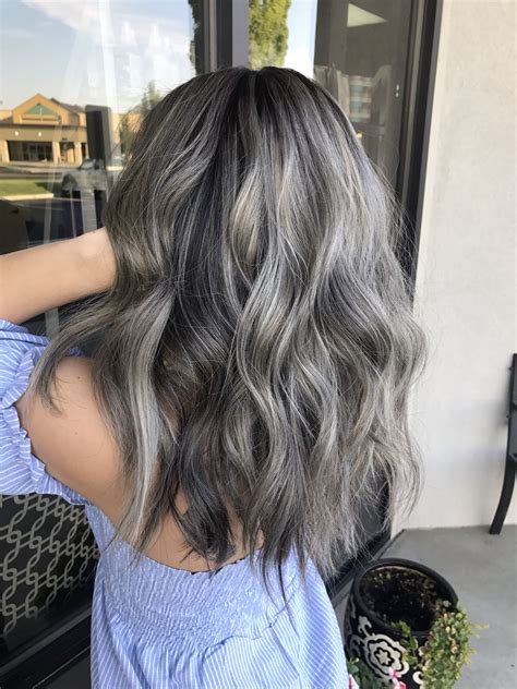 Slate Gray Hair | Hair beauty, Hair painting, Long hair styles