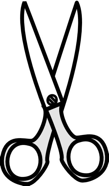 Black & White Scissors Clip Art at Clker.com - vector clip art online, royalty free & public domain