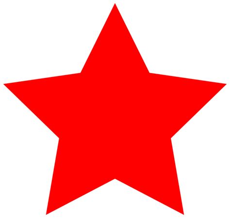 Clipart - simple red star