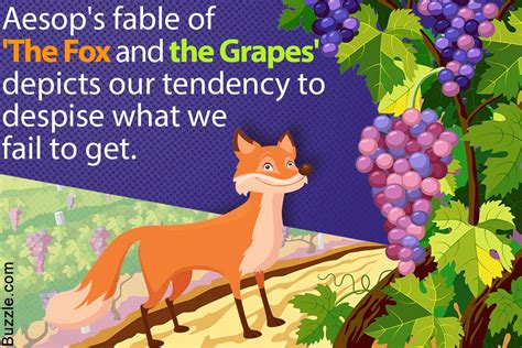 Summary and Meaning of Aesop's Fable 'The Fox and the Grapes' | Aesops fables, Fables, Grapes