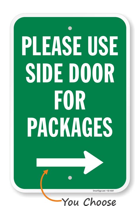 Package Delivery Signs | Leave Package Signs