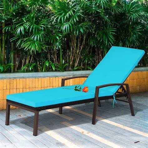 Bridgitt Outdoor Wicker Chaise Lounge | Patio chaise lounge, Patio chaise, Outdoor chaise lounge