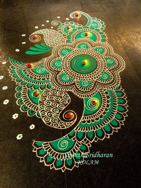 30 Beautiful Diwali Rangoli and Kolam Designs By Shanthi Sridharan