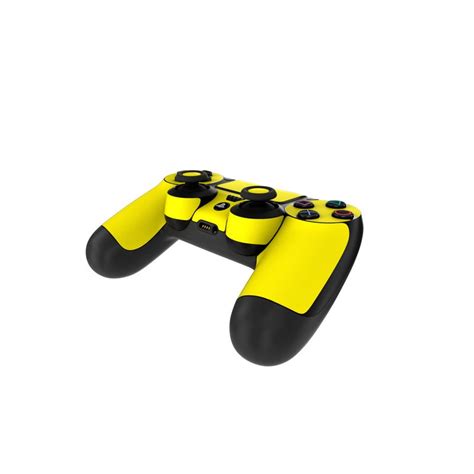 Sony PS4 Controller Skin - Solid State Yellow by Solid Colors | DecalGirl