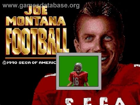 Joe Montana Football - Sega Genesis - Games Database