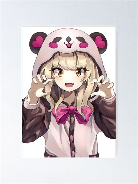 "Cute Anime Panda Girl Summoners War" Poster for Sale by CappuShop | Redbubble