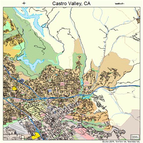 Castro Valley California Map - Allina Madeline