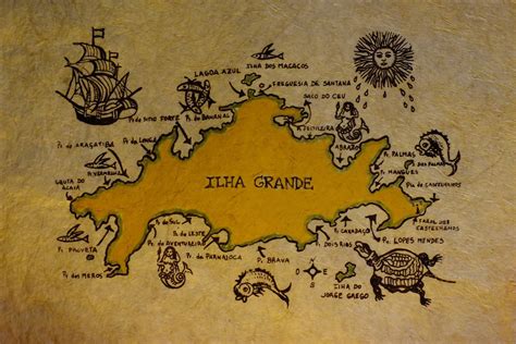 Abrigo das Artes: Mapa da Ilha Grande