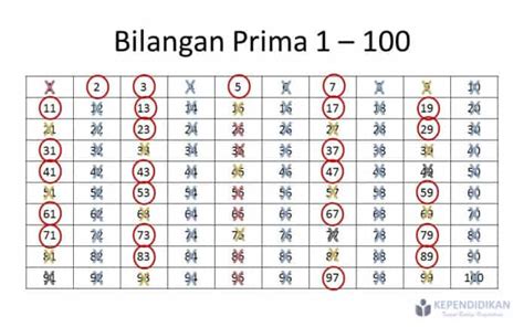 Cara Menemukan Bilangan Prima 1-100 - kependidikan.com