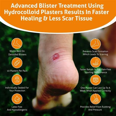 Hydrocolloid Blister Bandages 10 Pack by BlisterPod | Blister Prevention