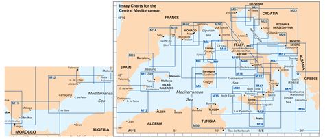 Imray M Series Nautical Charts - Mediterranean Sea - Marine Super Store