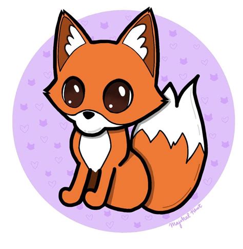 Cute Fox Drawing : foxes