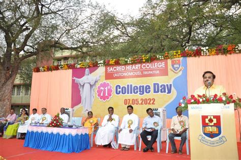 71st College Day Celebration of Sacred Heart College Tirupathur