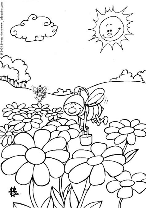 Bumble Bee Coloring Pages For Kids - Coloring Home