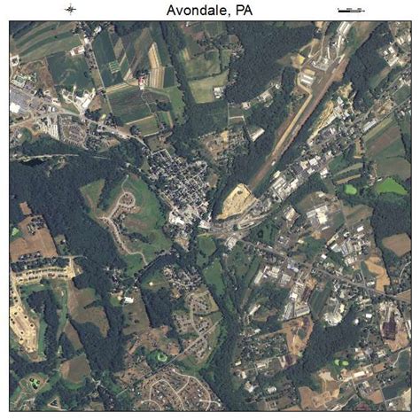 Aerial Photography Map of Avondale, PA Pennsylvania