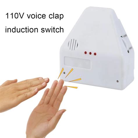 110V Electronic Gadget Hand Light Switches Universal Clapper Sound ...