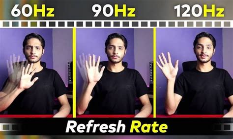 What are the differences between 60Hz ,90 Hz ,120Hz refresh rate of mobile?