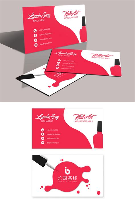 Creative Business Card Design For Nail Salon | AI Free Download - Pikbest