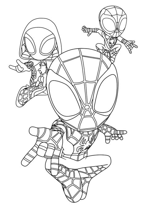 Free Spidey and His Amazing Friends Coloring Page - Free Printable ...