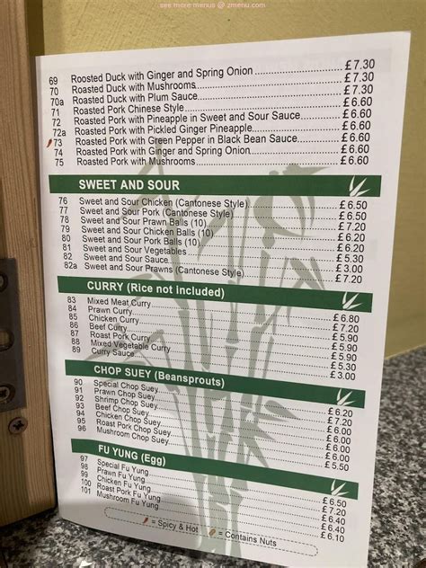 Menu at Panda House Chinese Take-Away fast food, Horsham