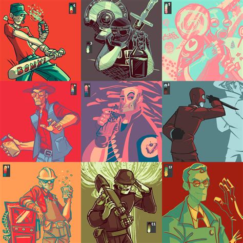 TF2 characters (part 1 - playable) by m-z-k on DeviantArt