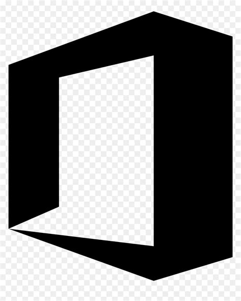 Office, Black Icon - White Microsoft Office Logo, HD Png Download - vhv