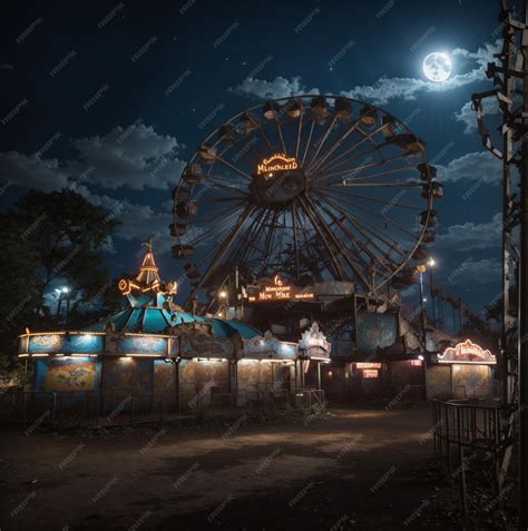 Premium AI Image | abandoned Amusement Park