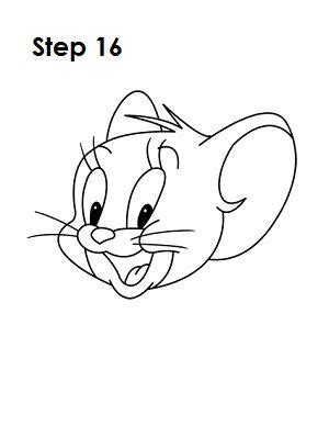 Tom And Jerry Face Drawing