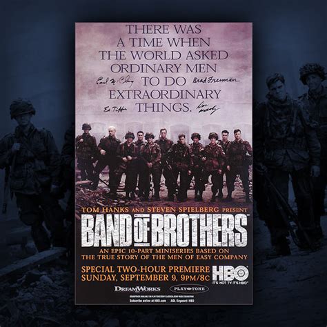 Autographed "Band of Brothers" Movie Poster #2 – ValorStudios