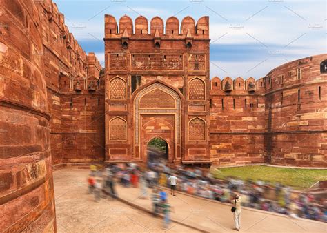 Agra Red fort, Jaipur, India | Architecture Stock Photos ~ Creative Market