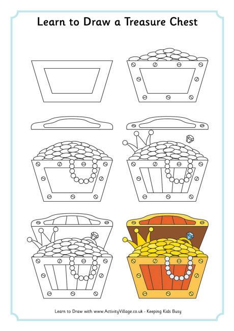 Pirate Treasure Chest Drawing at GetDrawings | Free download