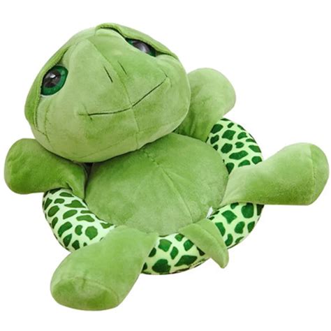 Cute Animal Soft Stuffed Plush Toys Lovely Green Big Eyes Turtle Plush ...