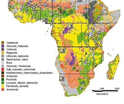 Soil map of Africa according to the FAO/Unesco classification. | Download Scientific Diagram