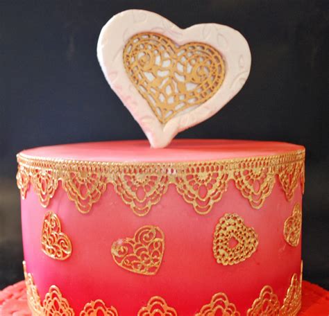 Love Heart Cake - Cake Lace - CakeCentral.com