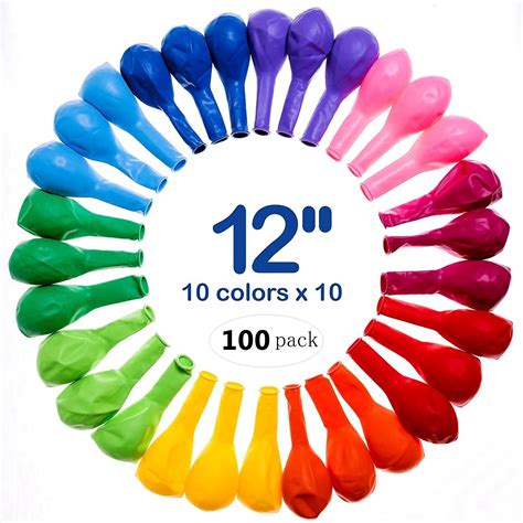 [42% OFF] Best Balloons Assorted Color For Party 12 Inches Bulk 100 Pcs Helium Quality Latex ...