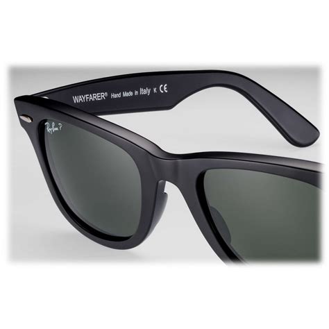 Ray-Ban - RB2140 901/58 - Original Wayfarer Classic - Black - Polarized ...