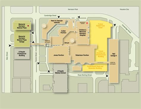 Texas Medical Center Memorial Hermann Map